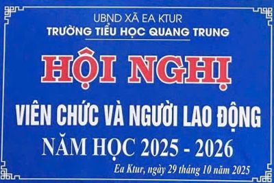 HỘI NGHỊ VIÊN CHỨC VÀ NGƯỜI LAO ĐỘNG NĂM HỌC 2025-2026